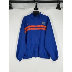Nike Team Florida Gators Windbreaker Jacket Mens XL Full Zip Up Vintage Y2K Blue